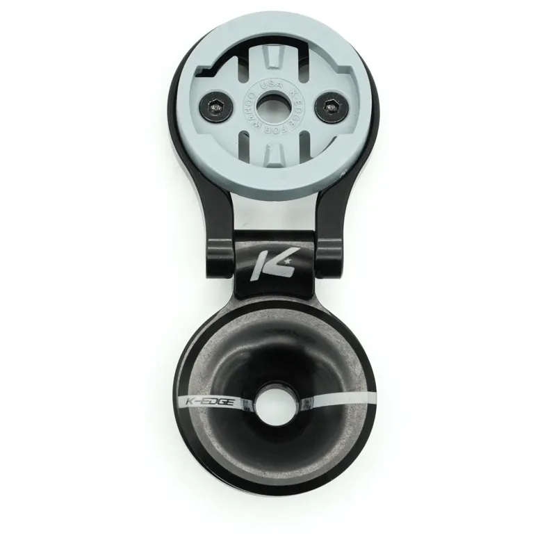 K-Edge Wahoo Race Stem Mount with Top Cap Adjustable in Black Anodised