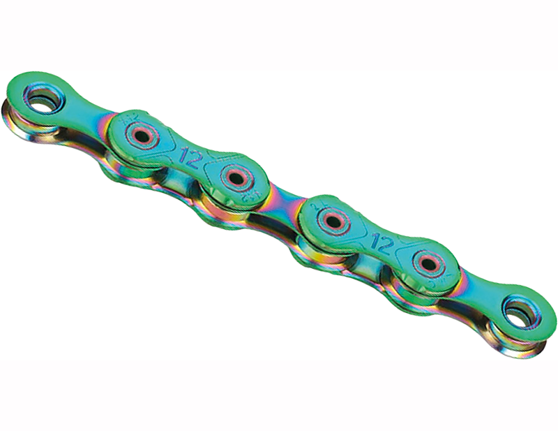 KMC X12L Pre-Waxed Aurora 12 Speed Chain 126L in Light Green