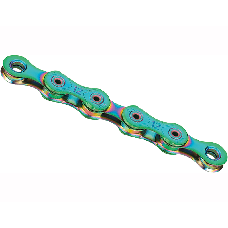 Balfes Bikes Kmc KMC X12L Pre-Waxed Aurora 12 Speed Chain 126L in Light Green | Free postage over £30, £10 off first order, price match & 0% finance.