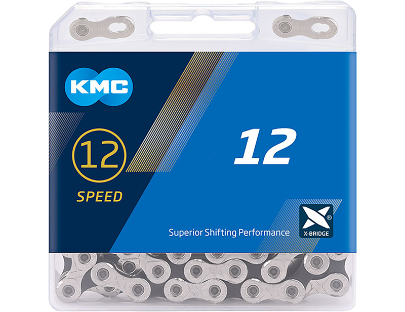 KMC  X12 Chain 128L in Silver/Black-1
