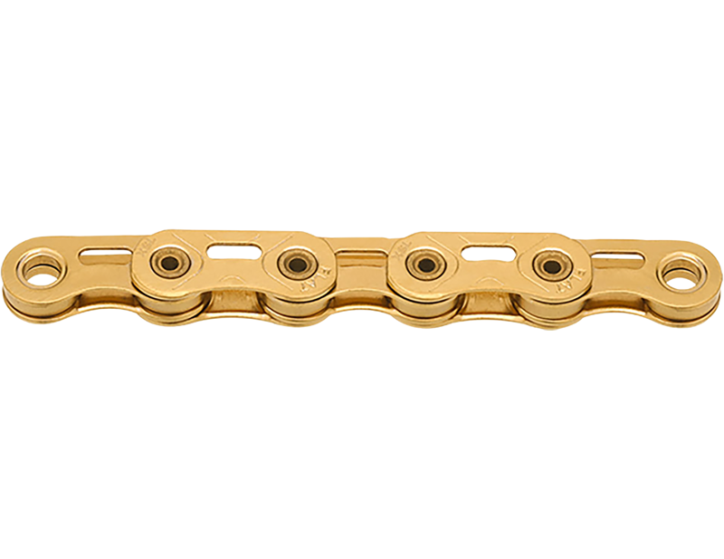 KMC X Flat SL Pre-Waxed SRAM 12/13x Chain in Gold Ti-N