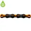 KMC X11 DLC Pre-waxed Chain 118L in Black/Orange