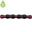 KMC X11 DLC Pre-waxed Chain 118L in Black/Pink
