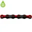 KMC X11 DLC Pre-waxed Chain 118L in Black/Red