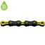 KMC X11 DLC Pre-waxed Chain 118L in Black/Yellow