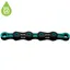 KMC X11 DLC Pre-waxed Chain 118L in Black/Celeste