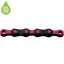 KMC X12 DLC Pre-waxed Chain 126L in Black/Pink