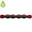 KMC X12 DLC Pre-waxed Chain 126L in Black/Red
