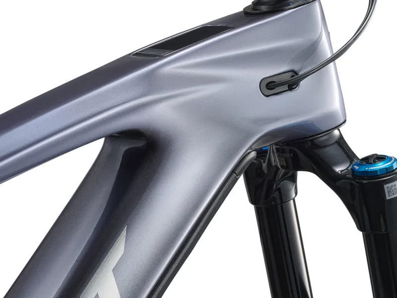 Giant Reign Advanced E+ 1 Electric Full Suspension Mountain Bike 2026 in Mercury/Carbon Smoke-9