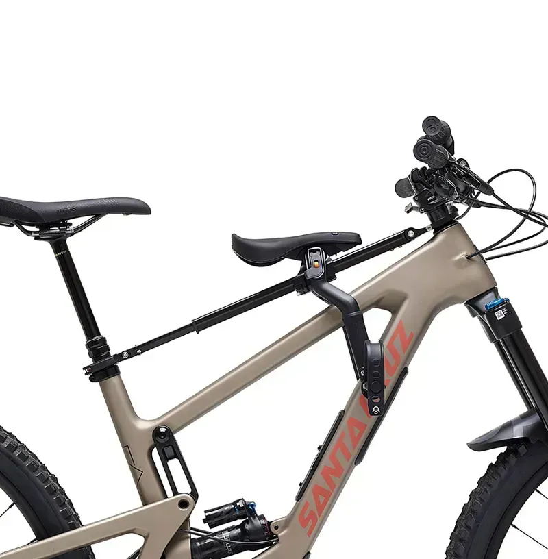 Kids Ride Shotgun Pro Evo Child Bike Seat And Handlebars Combo Front Mount Seat in Black-2