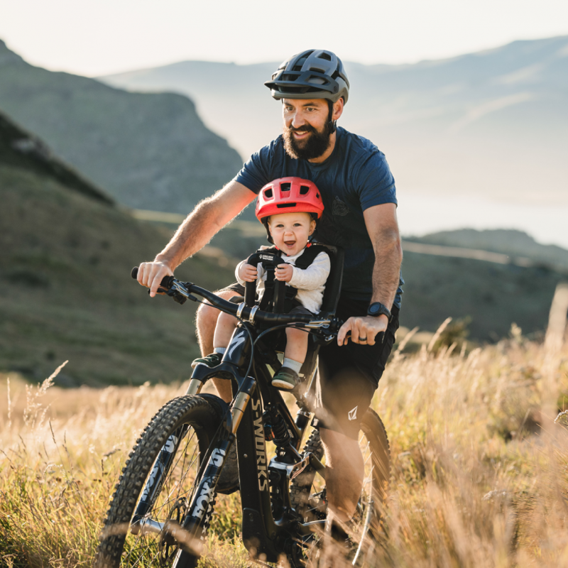 Kids Ride Shotgun Pro Evo Child Bike Seat And Handlebars Combo Front Mount Seat in Black-7