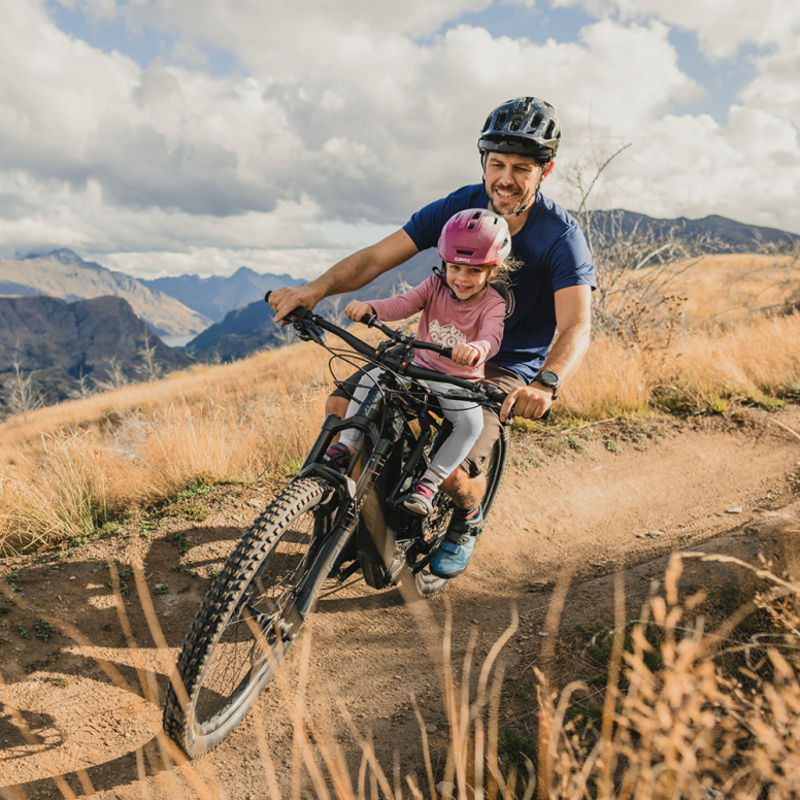 Kids Ride Shotgun Pro Evo Child Bike Seat And Handlebars Combo Front Mount Seat in Black-8