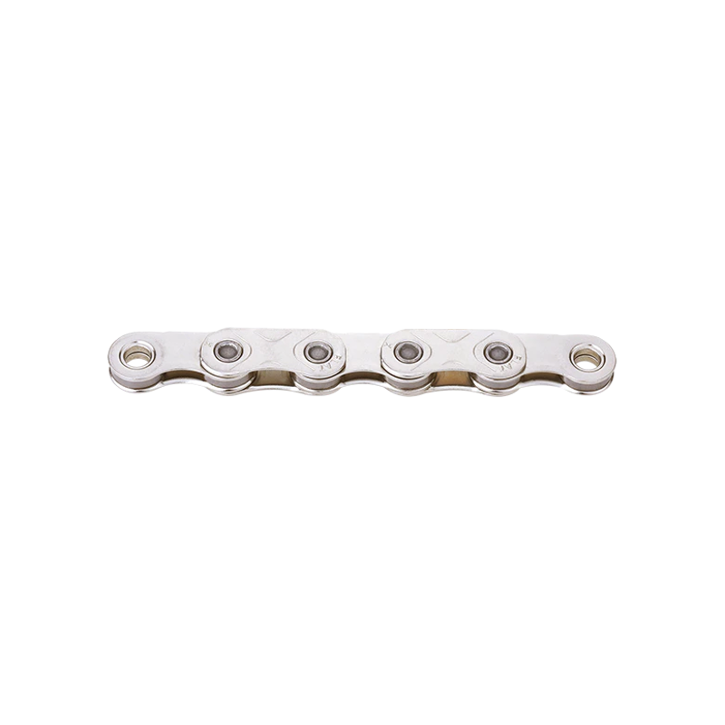 Kmc X-Flat 12/13x Silver Nickel Waxed Chain 126L in Silver-1