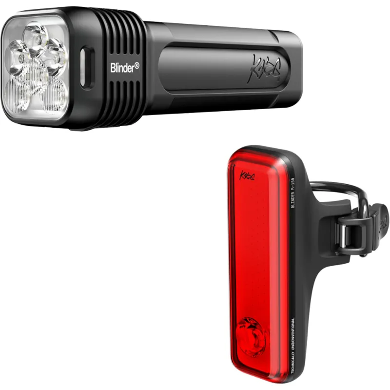 nog Blinder Pro 1400 Front Light + R150 Rear Light Set in Black-1