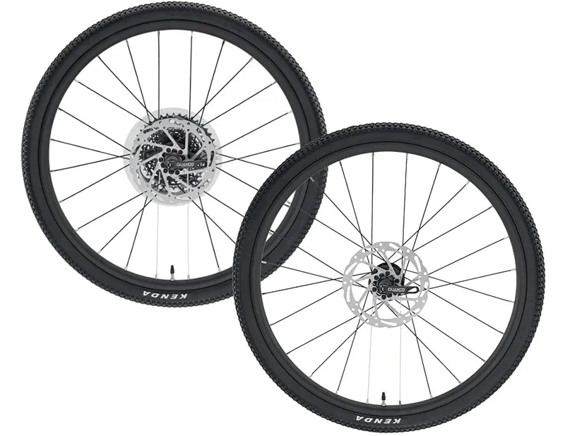 Frog Bikes Road 61 to Gravel 61 wheel conversion kit in Black