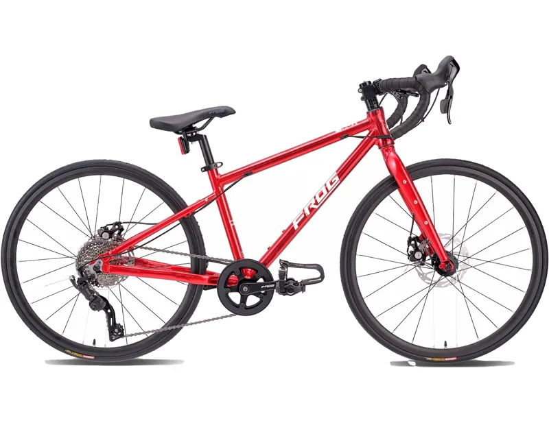 Balfes Bikes Frog Bikes Frog Road 61 Kids Road Bike 2026 in Racing Red | Free postage over £30, £10 off first order, price match & 0% finance.