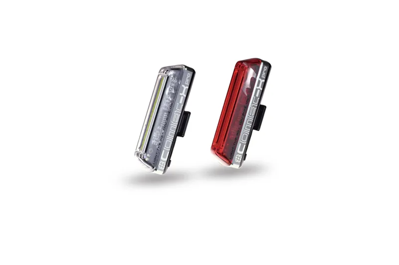 Moon Comet X Pro Front and Rear Cycle Light Set in Grey/Red