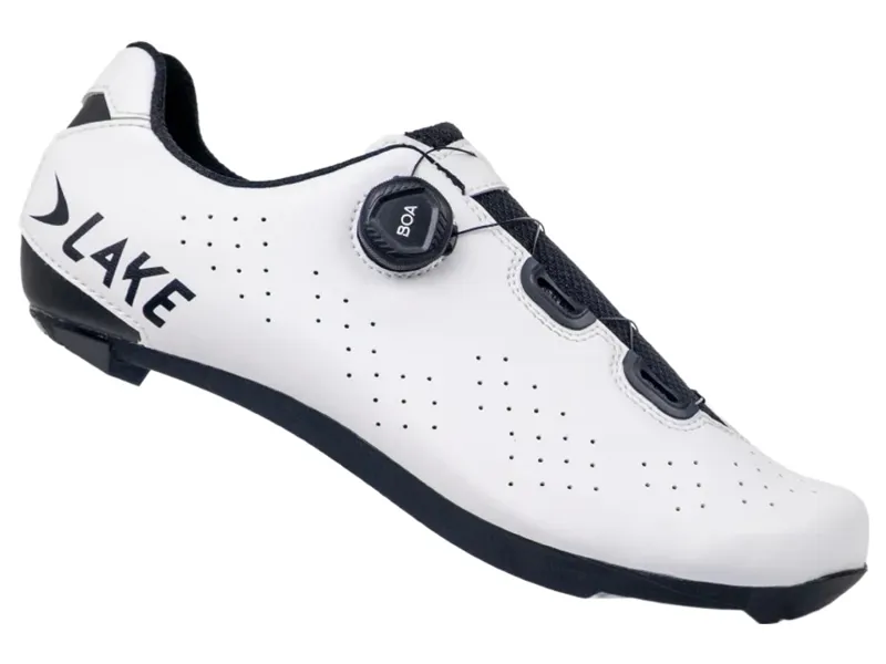 Lake CX178 Cycling Shoes in White Black