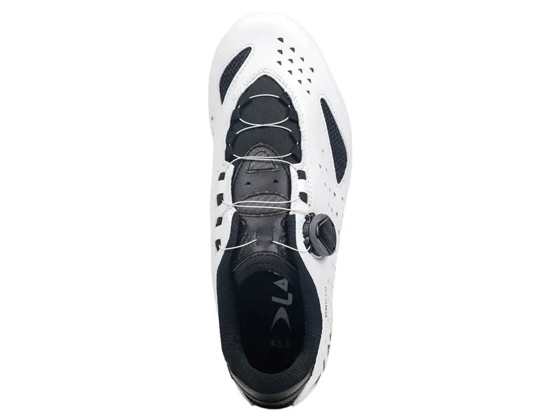 Lake CX219 Road Shoe in White Black-2