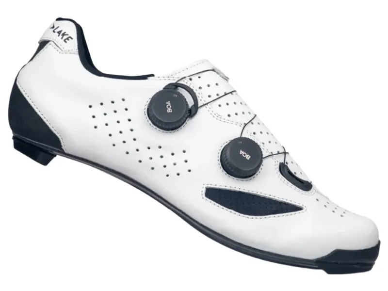 Lake CX239 Road Cycling Shoes in White Black
