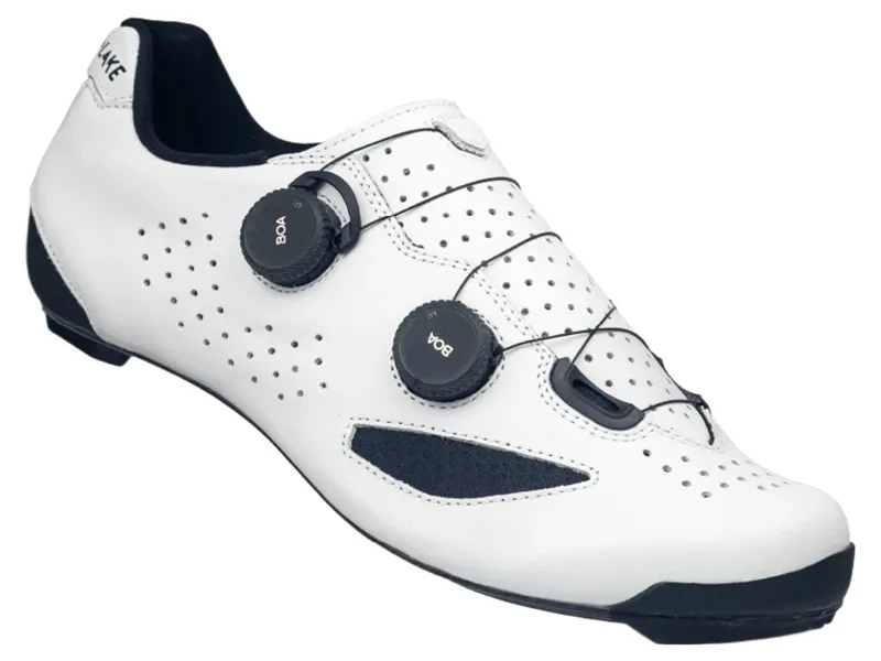 Lake CX239 Road Cycling Shoes in White Black-1