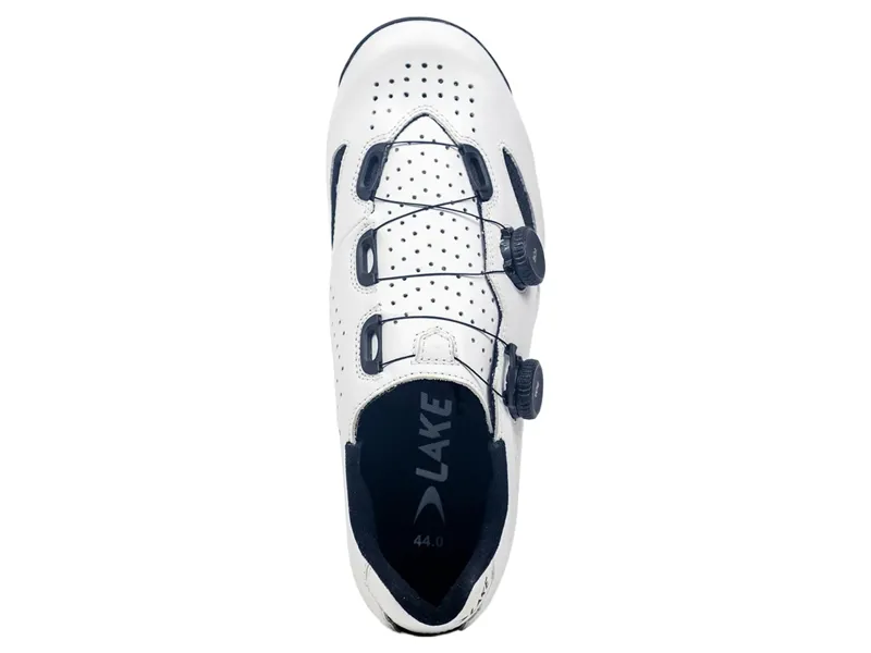 Lake CX239 Road Cycling Shoes in White Black-3
