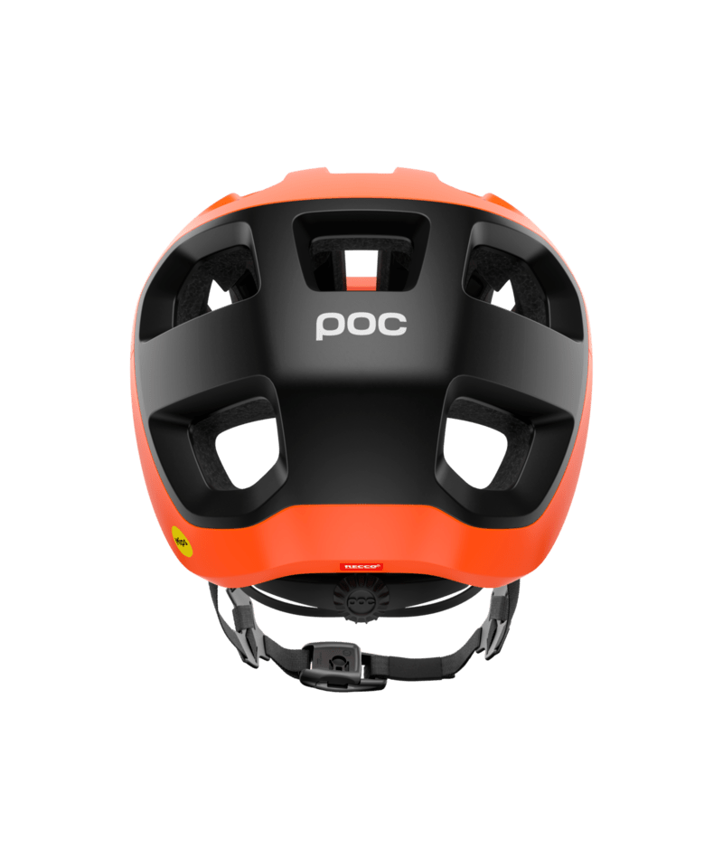 POC Cularis MIPS Air Node Helmet in Fluorescent Orange Matt/Uranium Black Matt-3