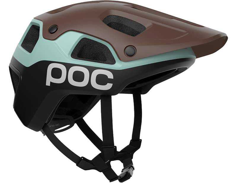 POC Cularis Pure MTB Helmet in Bronzite Brown Matt/Lazurite Blue Matt