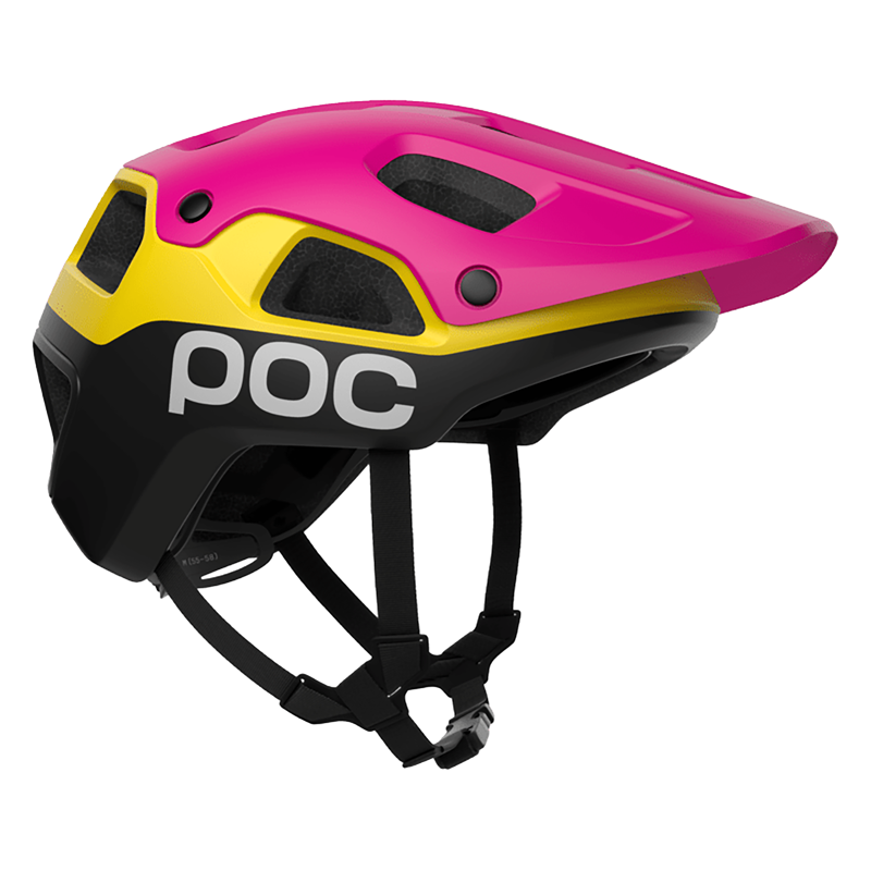 Balfes Bikes POC Cularis Pure MTB Helmet in Rhos Red Matt/Citrine Yellow Matt | Free postage over £30, £10 off first order, price match & 0% finance.