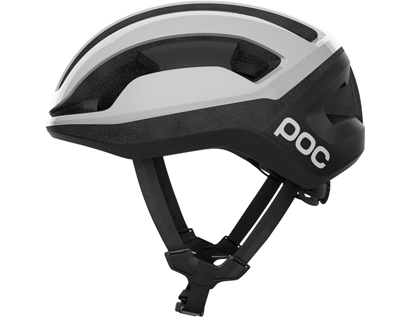 POC Omne Lite Road Helmet in Hydrogen White/Uranium Black Matt-1