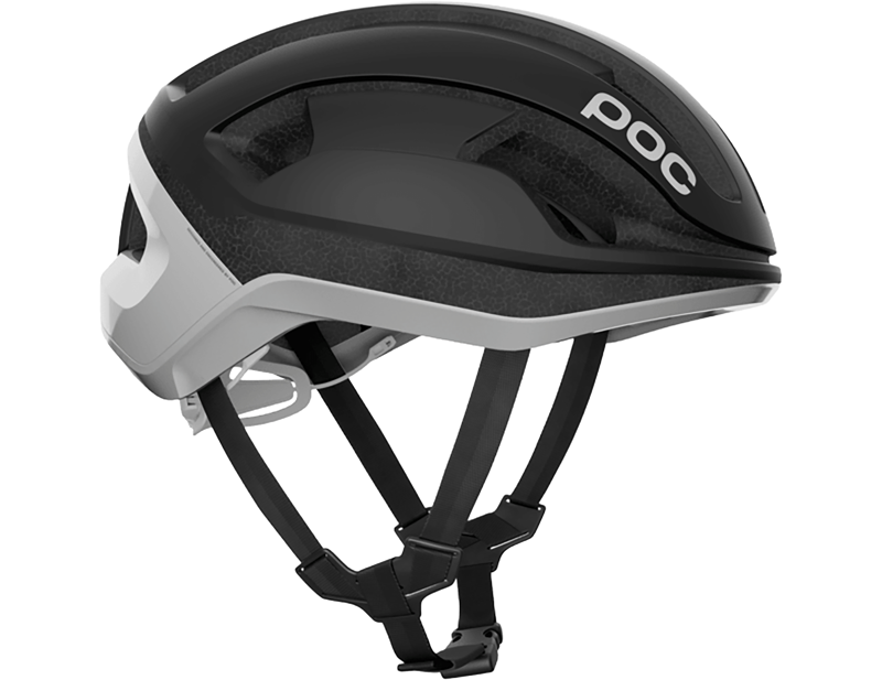 POC Omne Lite Road Helmet in Uranium Black Matt/Hydrogen White
