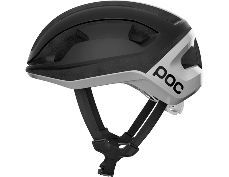 POC Omne Lite Road Helmet in Uranium Black Matt/Hydrogen White-1