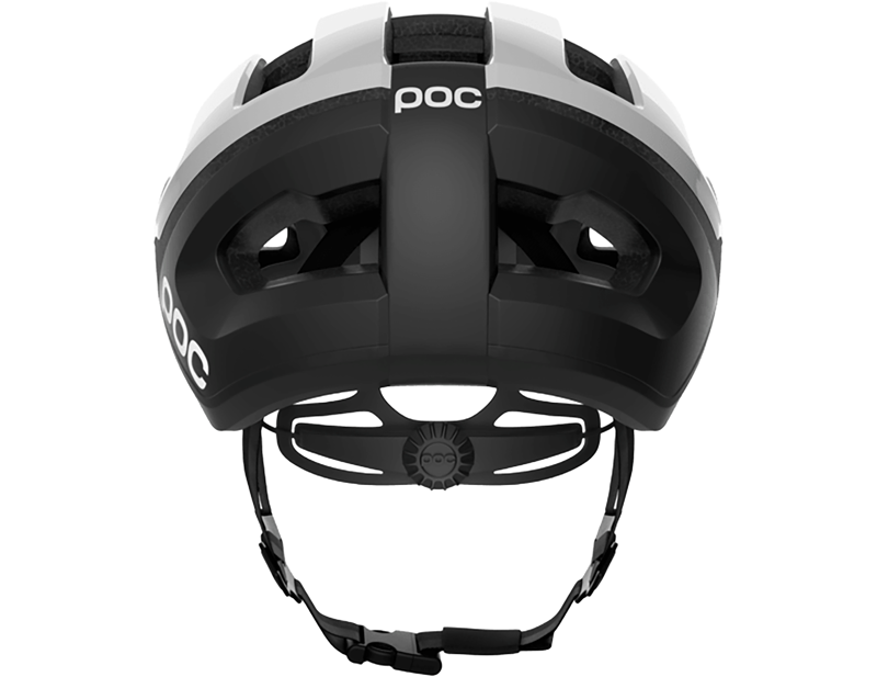 POC Omne Lite WF Road Helmet in Hydrogen White/Uranium Black Matt-3