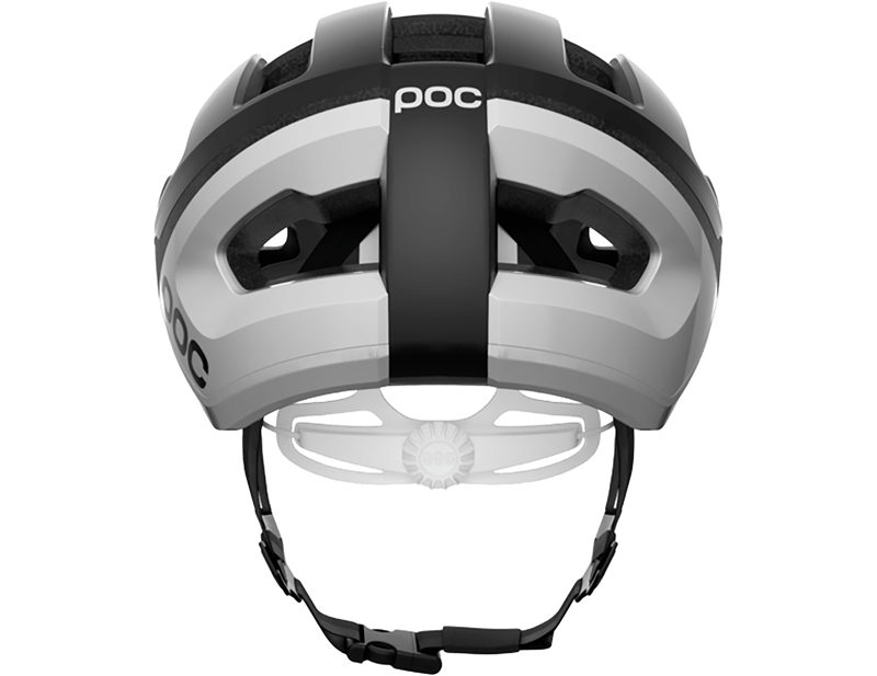 POC Omne Lite WF Road Helmet in Uranium Black Matt/Hydrogen White-3