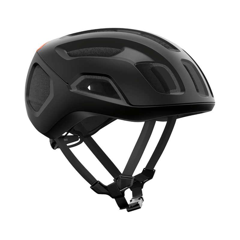 Balfes Bikes POC Ventral Air MIPS Road Helmet in Uranium Black Matt/Fluorescent Orange Matt | Free postage over £30, £10 off first order, price match & 0% finance.