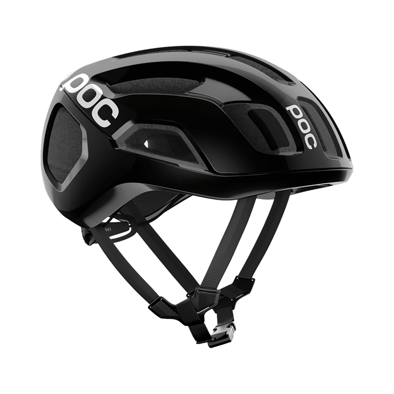 Balfes Bikes POC Ventral Air MIPS Road Helmet in Uranium Black Matt/Hydrogen White w. Logo | Free postage over £30, £10 off first order, price match & 0% finance.