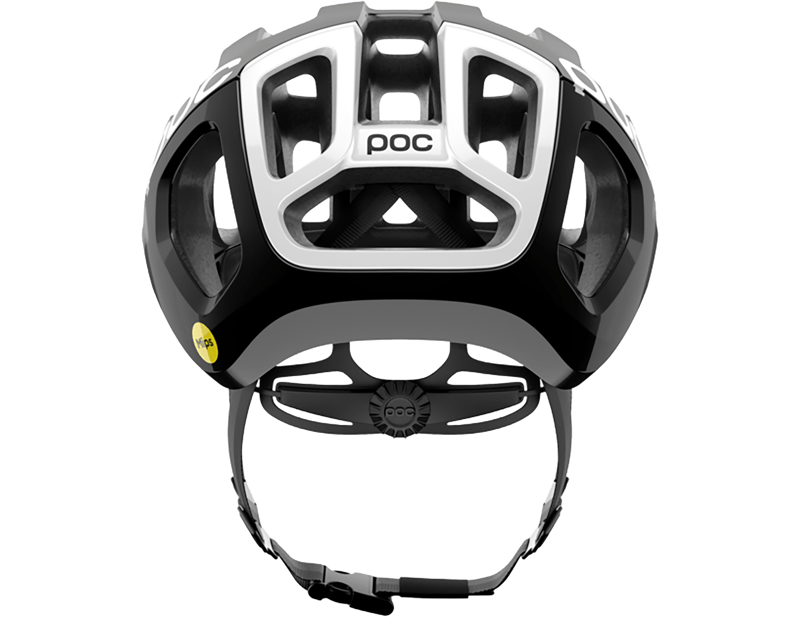 POC Ventral Air MIPS Road Helmet in Uranium Black Matt/Hydrogen White w. Logo-3