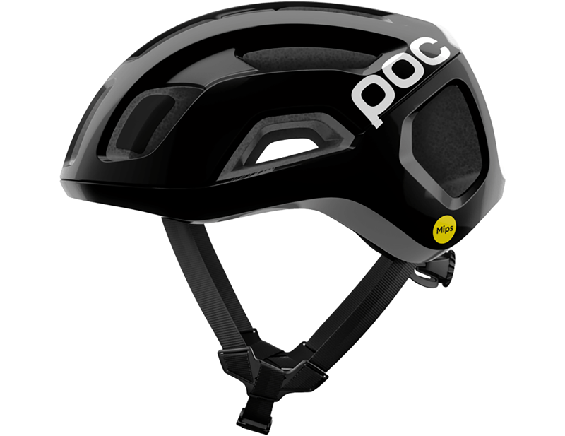 POC Ventral Air MIPS Road Helmet in Uranium Black Matt/Hydrogen White w. Logo-1