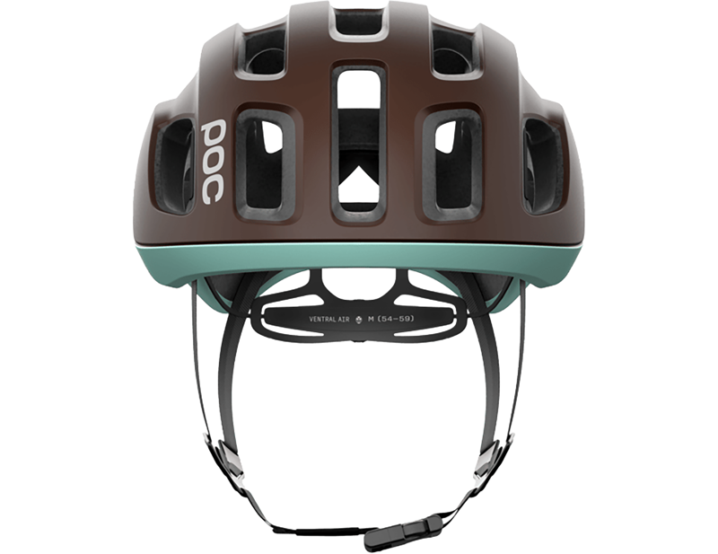 POC Ventral Air MIPS Road Helmet in Bronzite Brown Matt/Lazurite Blue Matt-2