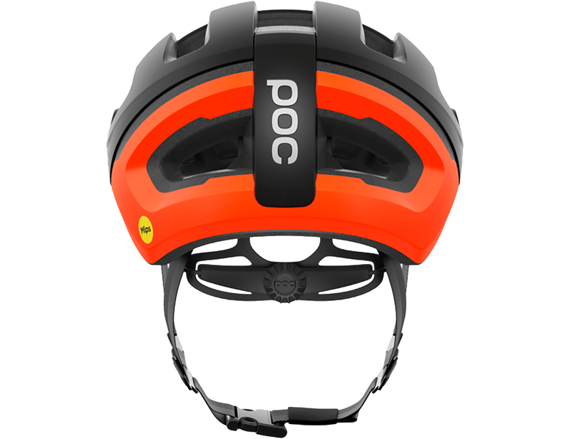 POC Omne Air MIPS Road Helmet in Uranium Black Matt/Fluorescent Orange Matt-3