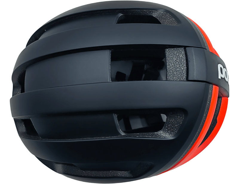 POC Omne Air MIPS Road Helmet in Uranium Black Matt/Fluorescent Orange Matt-4