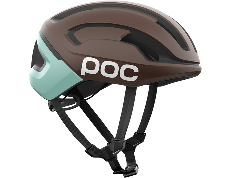 POC Omne Air MIPS Road Helmet in Bronzite Brown Matt/Lazurite Blue Matt