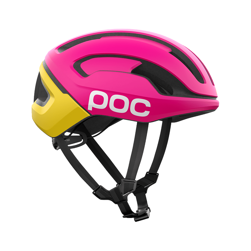 Balfes Bikes POC Omne Air MIPS Road Helmet in Rhos Red Matt/Citrine Yellow Matt | Free postage over £30, £10 off first order, price match & 0% finance.