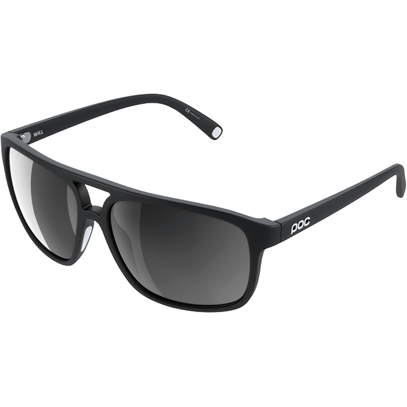 Balfes Bikes POC Will Sunglasses in Uranium Black/Hydrogen White/Clarity Universal/Sunny Grey | Free postage over £30, £10 off first order, price match & 0% finance.