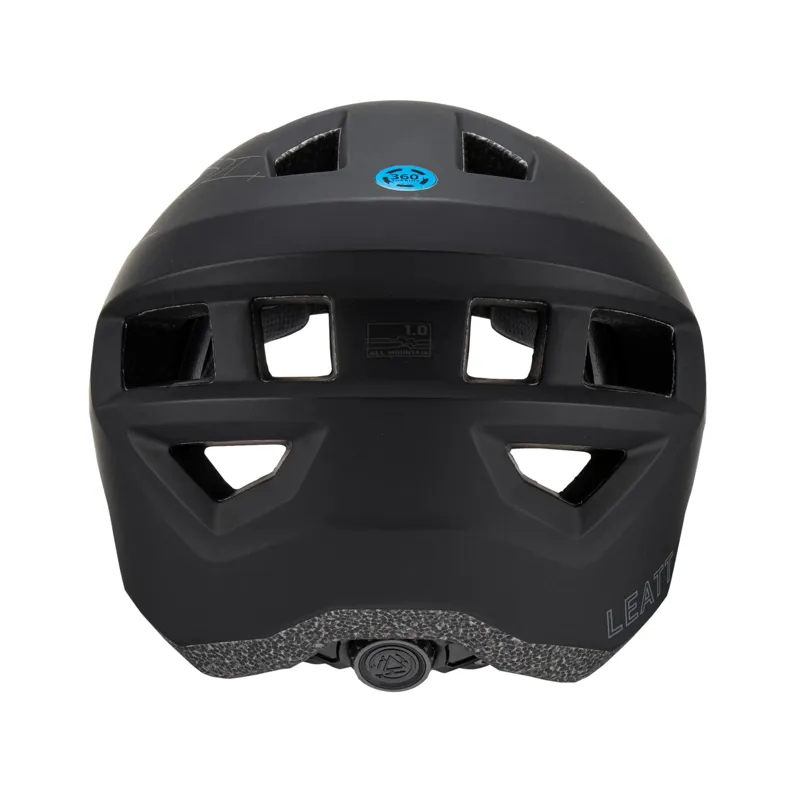 Leatt AllMtn 1.0 Mountain Bike Helmet in Stealth Black/Grey-3