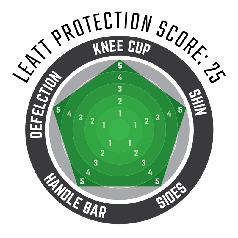 Leatt Dual Axis Knee and Shin Guard in Black-2