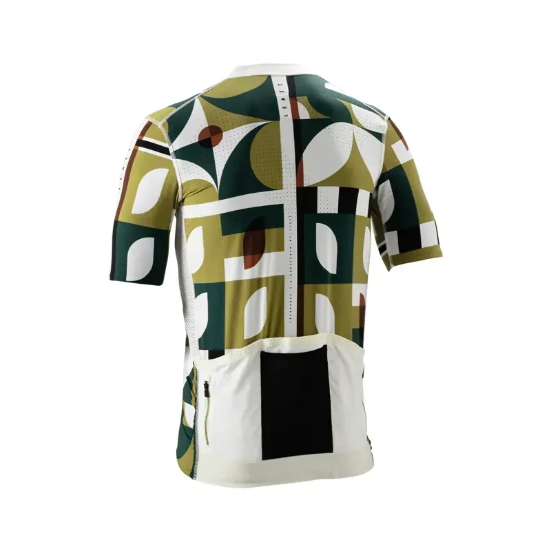 Leatt Endurance 5.0 Cargo Mountain Bike Jersey in Canvas Green-1
