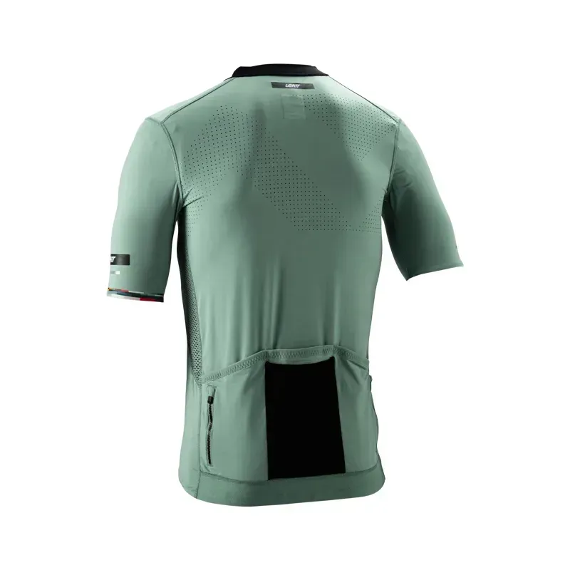 Leatt Endurance 5.0 Cargo Mountain Bike Jersey in Mist Green-1