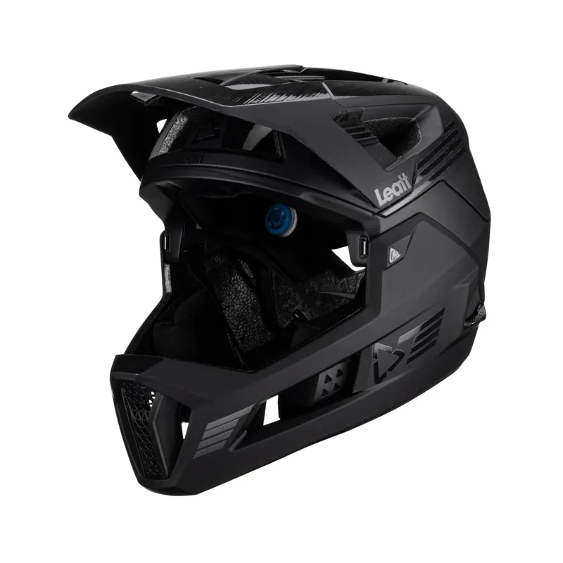 Leatt Enduro 4.0 MTB Full Face Helmet in Stealth Black/Grey-1