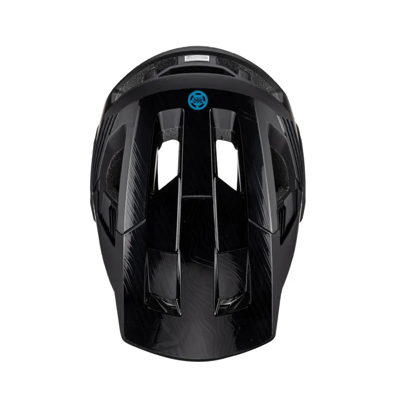 Leatt Enduro 4.0 MTB Full Face Helmet in Stealth Black/Grey-5